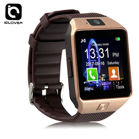 Bluetooth Smart Watch SIM Card Camera Phone Mate DZ09 For Android Samsung HTC iPhone Smart Phone Samsung S5/Note 2/3/4,Nexus 6,HTC,Sony IClover Rose (Sony Smartwatch Best Price)
