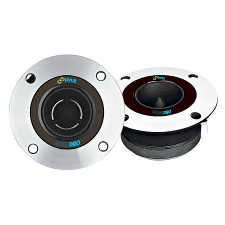 Pyle PDBT19 300 Watt 3.75 Inch Bullet Titanium Horn with 1 Inch Tweeter  1 Pair