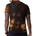 thumbnail image 2 of Men's Halloween T-Shirts 3D Skull Print Short Sleeve T-Shirt Casual Round Neck Novelty Street Fashion Shirts, 2 of 7