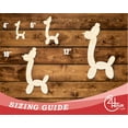 thumbnail image 3 of Unfinished Wood Balloon Giraffe Shape 10" / 1/8", 3 of 3
