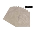 thumbnail image 2 of Smoke Suede Acid Free 7x7 Cirlce Picture Frame Mat with White Core Bevel Cut for 5x5 Pictures -, 2 of 3