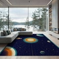 thumbnail image 2 of ODIKA System Galaxy Planet Lineup With Rings And Asteroid Belt Border Foldable Easy Care for Queen Size Bedroom, Under Bed, Master Suite, 2 of 7