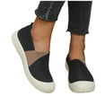 thumbnail image 5 of Orthopedic Shoes for Women, Women Wide Width Breathable Walking Comfortable Slip on Sneakers,Lightweight Sneaker Nurse Shoes Arch Support Sneakers Black 7, 5 of 7