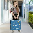thumbnail image 3 of 3 Ring Zipper Binder with Shoulder Strap Waterproof Trapper Keeper 2 Inch D-Ring 500 Sheets Capacity Cloud and Star, 3 of 8