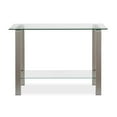 thumbnail image 3 of Maklaine Contemporary Console Table in Nickel and Gray, 3 of 7