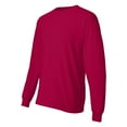 thumbnail image 3 of Hanes Men's Long Sleeve Beefy-T Shirt | Assorted Crewneck, Casual Long T-Shirt - Mix Color 6 Pack XL Size Tee, 100% Cotton, 3 of 5
