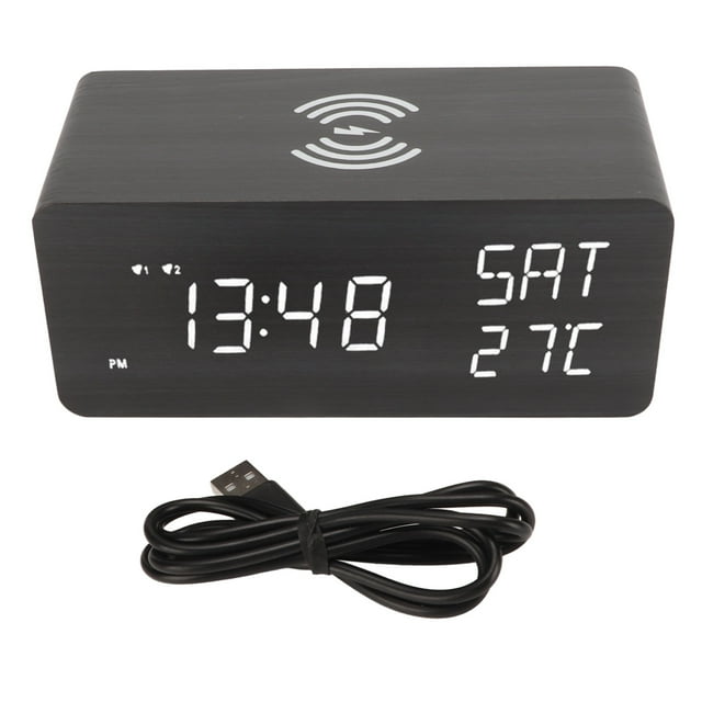 Digital Alarm Clock, Dimmer Volume Adjustable Snooze Bedroom LED Clock For Home ANGGREK Adjustable LED Clock