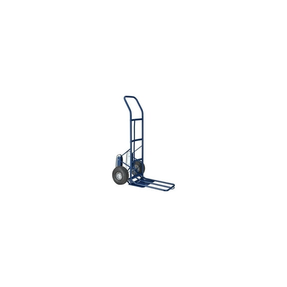Global Industrial 241439 Strength Steel Hand Truck with Curved Handle & Stair Climbers, 600 lbs