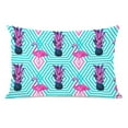thumbnail image 1 of Bella Casa 74962PL42 Un Tropical Flamant Rose Imprimé Oreiller&44; Couleur Multi, 1 of 1