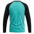 thumbnail image 5 of ZACPNCV Men Raglan Long Sleeve T-Shirts Crew Neck Color Block Contrast Slim Fit Casual Basic Tee Shirts Mens Soft Sports Pullover Tops Mint Green, 5 of 5