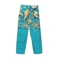thumbnail image 3 of Fotbe Seashells And Fishing Net On Blue Wooden Table Men's Pajama Pants,Sleepwear Pants,Pj Bottoms Drawstring And Pockets-Large, 3 of 7