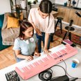 thumbnail image 2 of Gymax 61-Key Foldable Piano Keyboard w/MIDI Split Function Headphone Sustain Pedal Pink, 2 of 10