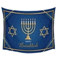 thumbnail image 1 of Injueey Tapiz colgante de pared de poliéster, decoración del hogar de Hanukkah, tapiz impreso único para el hogar para dormitorio, sala de estar, Decoración del hogar Numero 3 Injueey HA027037-03, 1 of 6