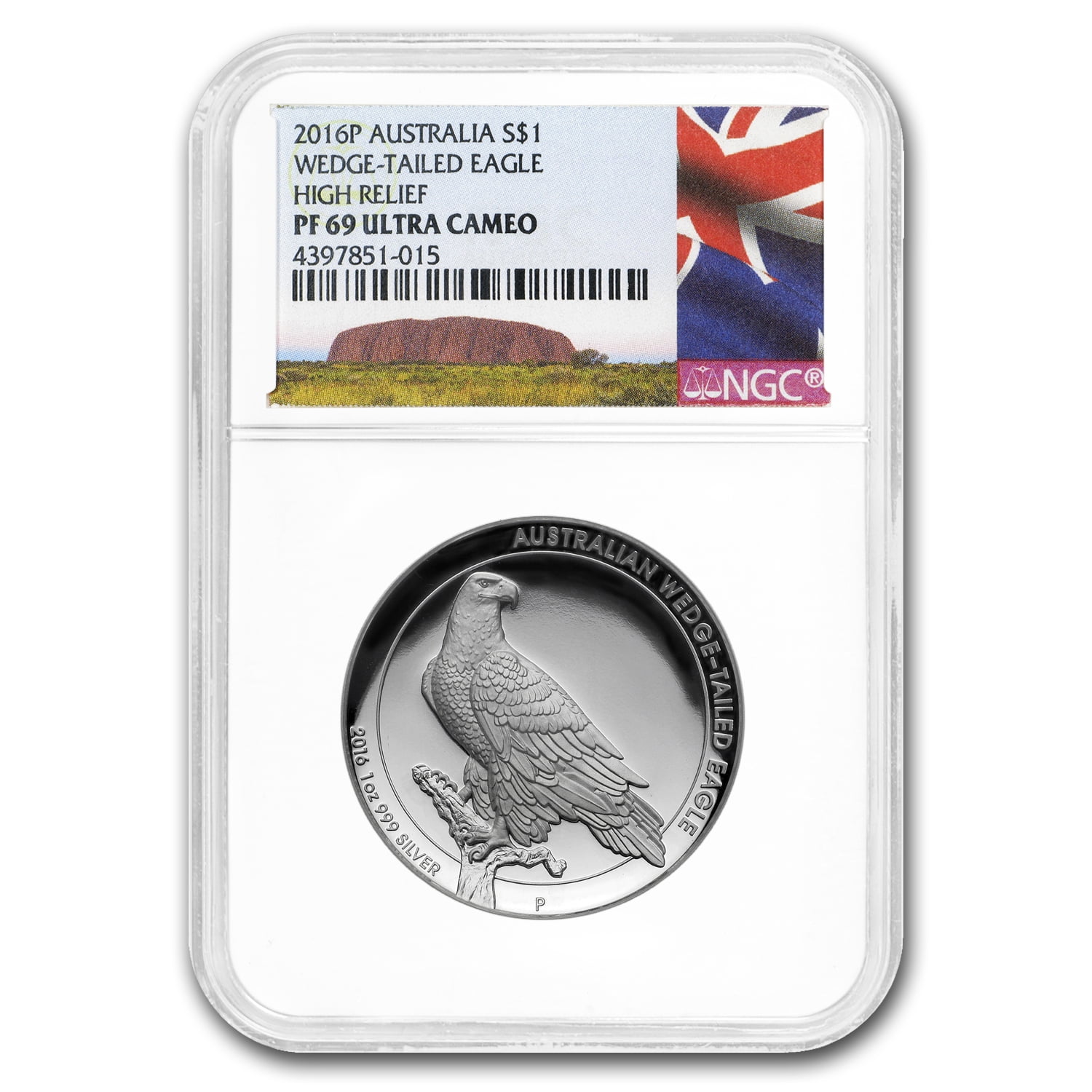 from mint roll 2016 Australia 1 oz Perth .999 Silver Wedge Tailed Eagle