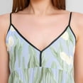 thumbnail image 4 of Aueoeo Floral Printed For Women Summer Thin Sleeveless Suspender Nightgown V-Neck Nightdress Soft Home Clothes, 4 of 9