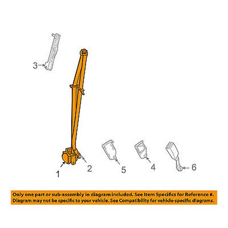 Dodge CHRYSLER OEM 09-10 Journey Front Seat Belt-Assy Left 1AN03DK7AD