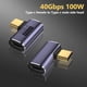 thumbnail image 5 of Adaptador USB C A Tipo 8K120Hz USB4.0 40GBPS PD100W (lado Femenino Hombre), 5 of 9