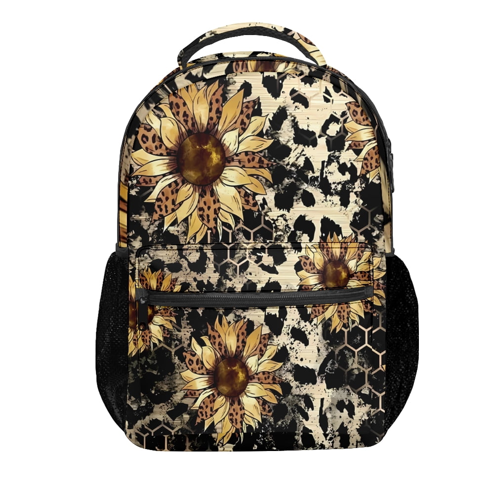 Sunflower 3D Print Bookbags,Backpack Cute,Backpacks',Lunch Bag Backpack