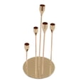 thumbnail image 4 of Candlestick Holders,Gold Taper Candle Holders Candle Stick Gold Candelabra Seamless Integration, 4 of 12