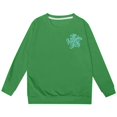 thumbnail image 2 of PMVFHDE Chandail en Molleton pour Filles Mode Décontractée Imprimé à Manches Longues Vert,120, 2 of 5