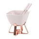 thumbnail image 3 of Olla para fondue de chocolate, olla para chocolate caliente, olla para helado, olla para derretir cera, fondue de cerámica Estante rosa dorado, 3 of 9