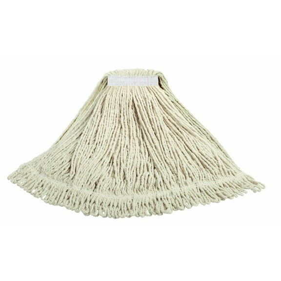 Rubbermaid Commercial Products #24 Cotton Looped-End Attachment String Mop Refill 2-Pack, White