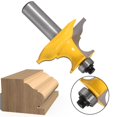 thumbnail image 3 of Fresa De Madera De 2 Uds, Rodamientos Dobles, Metal De Alta Dureza, Vástago De 12Mm/0,47 Pulgadas, Enrutador De Inglete De Bloqueo De Madera, Herramienta De Moldeo De Madera A Prueba De Herrumbre Moyic TO005507-01, 3 of 7