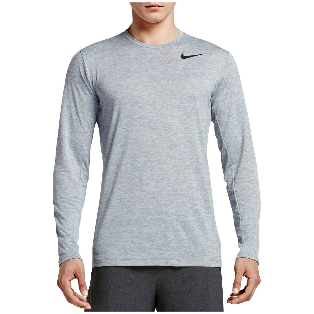 Nike - Nike Dri-Fit Training Longsleeve Men's T-Shirt Gym Grey/Black ...