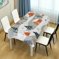 thumbnail image 4 of Yayeee Tablecloths 54" x 54" Rectangle Wrinkle Resistant Party Table Cover, Cartoon Orange Houses, 4 of 8