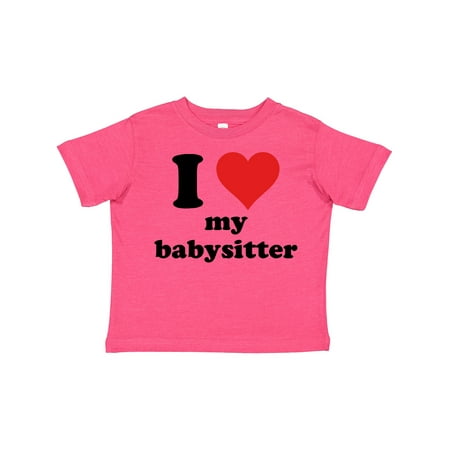 

Inktastic I Heart My Babysitter Gift Toddler Boy or Toddler Girl T-Shirt