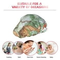 thumbnail image 7 of Yiaed Watercolor African Animals Wildlife Print Reusable Shower Cap & Bath Cap & Lined, Oversized Waterproof Shower Caps Designed for all Hair Lengths, 7 of 7