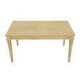 thumbnail image 4 of Martha Stewart Bella Farmhouse Solid Wood Parsons Dining Table in Natural, 4 of 9