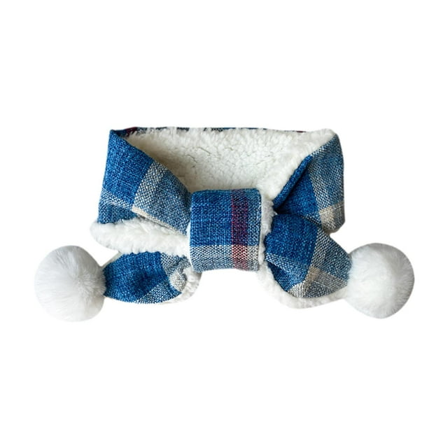Bufanda Cálida de Invierno para Mascotas perfecl azul S