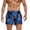 Dark Blue, variant on Mens Swim Trunks Printed Loose Fit Beach Hot Spring Quick Dry Lined Breathable Elastic Waist Swim Shorts