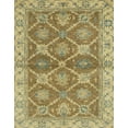 thumbnail image 1 of Ahgly Company Machine Washable Indoor Rectangle Abstract Metallic Gold Area Rugs, 7' x 10', 1 of 7