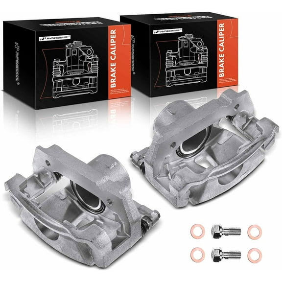 A-Premium Disc Brake Caliper Assembly with Bracket Compatible with Lexus IS250 2006-2015 Front Side 2-PC Set