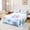 Blue B, variant on Feelyou Rainbow Monogrammed J Twin Sheets for Kids Girls, Cute Blue Ocean Axolotl Bedding, 3pcs, 1 Flat Sheet, 1 Fitted Sheet and 1 Pillowcase