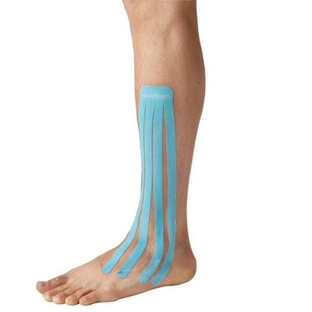 SpiderTech Kinesiology Tape (KT) Precut Medium Lymphatic Strip (Blue