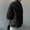 Black, variant on Augper Women's Short Solid Lightweight Cotton Jacket Loose Rhombus Thickened Jacket
