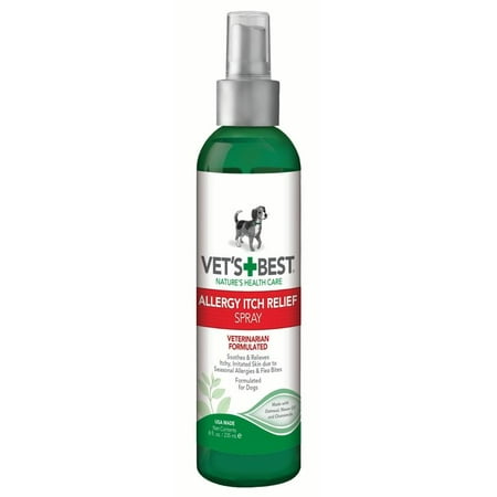 Vet's Best Allergy Itch Relief Dog Spray, 8 oz (Best Pets For Allergy Sufferers)