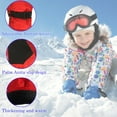 thumbnail image 3 of Hwmodou Waterproof Toddler Mittens Girls Gloves Size Snow Outdoor Snowboarding Ski Skating Winter Boys Windproof Kids Kids Gloves & Mittens, 3 of 7
