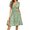 Brambling Green, variant on Women's Summer Casual Short Sleeve V-Neck Short Party Dress with Pockets