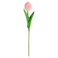 thumbnail image 4 of Nallwabiu 2Pcs PU Tulips Artificial Flowers, Real Touch 13" Silk Flower for Home Kitchen Decor Wedding Bouquet Decorations Office Floral Arrangements(Flower pink), 4 of 5