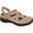Taupe Microdot Leather, variant on Women's Drew Smiles Closed Toe Slingback Black Microdot Leather 8.5 M