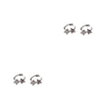 thumbnail image 1 of Guardurnaity Declaración con estos elegantes y lindos aretes de aro de estrella, livianos y cómodos de usar como regalo Type2 NO2, 1 of 6