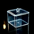 thumbnail image 3 of CSChome Vanity Organizer Storage Box Acrylic Organizer Makeup Remover Box Multifunctional Swab Dresser Organiser with Lid, 3 of 7