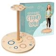 thumbnail image 1 of Driddle soporte de madera y juguete giratorio | Tabla de equilibrio con soporte giratorio de 360°, juguetes para niños de 2, 3, 4, 5 años, cumpleaños para niño niña, 18 meses o más, juguete para niños, 1 of 5