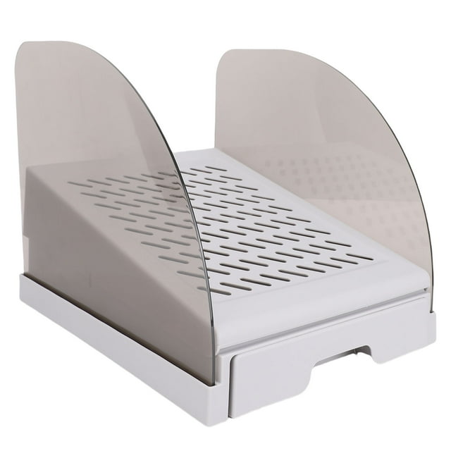 Cat Ramp for Litter Box Elevated, Adjustable Height Cat Litter Ramp for Cat Litter Boxes, Non Slip Cat Litter Box Step with Drawer Baffles, for Small and Elderly Cats