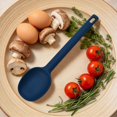 thumbnail image 5 of Silicone Cooking Spoons 11 Inch Heat Resistant Kitchen Spoons for Mixing, Serving and Stirring Large Non Stick Basting Utensils, Cooking Utensil for Kitchen Cooking Baking Stirring,Z1-Dark Blue, 5 of 7
