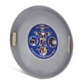 thumbnail image 2 of Slippery Racer Original Griswold Aluminum Metal Snow Saucer Sled w/ Handles, 2 of 4